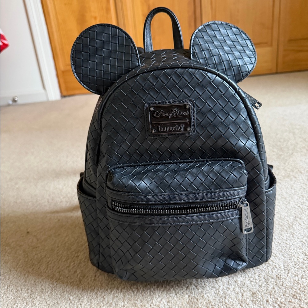Loungefly Black Woven Backpack